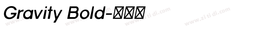Gravity Bold字体转换